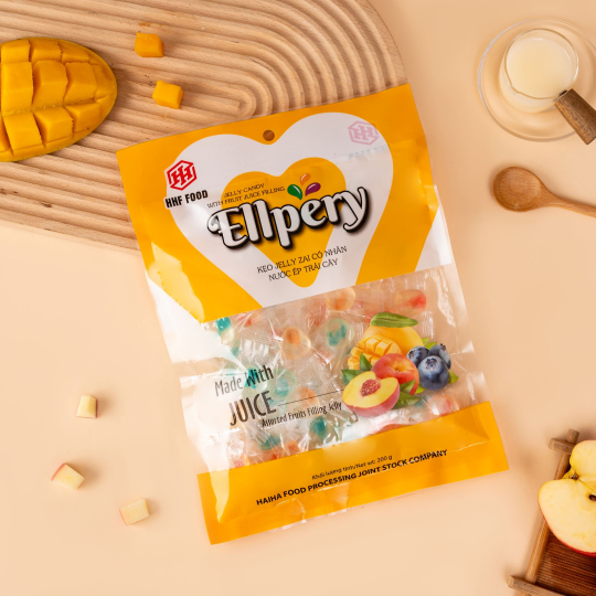 Kẹo jelly zai có nhân nước ép trái cây ELLPERY 200g