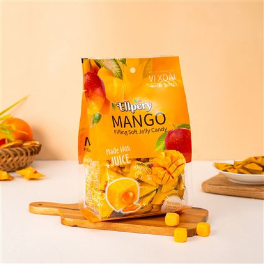 Kẹo jelly xốp nhân chảy vị xoài ELLPERY 250g