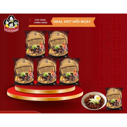 MÌ TRỘN TƯƠNG ĐEN SIÊU DÍNH
