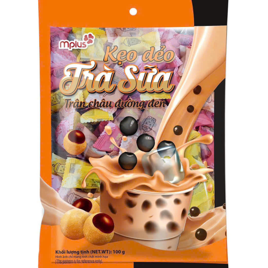 Kẹo Dẻo MPlus Vị Trà Sữa 100g