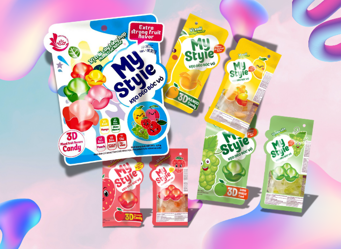 Kẹo Dẻo Bóc Vỏ Mix vị - Mua về ăn TẾT 2025 đúng trend cho mấy cháu lướt TOP TOP