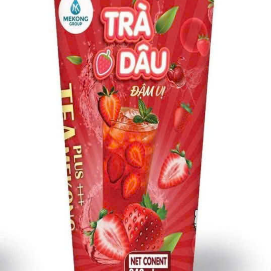 Trà dâu ly 240ml