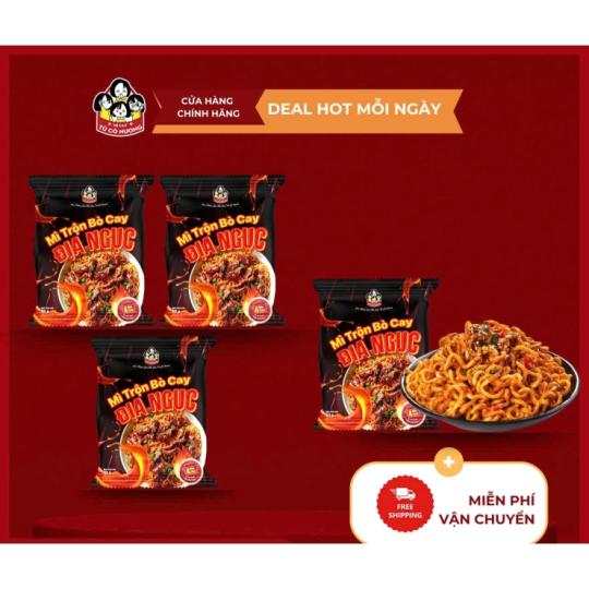 MÌ TRỘN BÒ CAY ĐỊA NGỤC