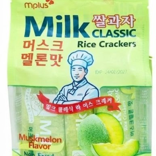 Bánh Gạo Milk Classic Vị Dưa Lưới 112g