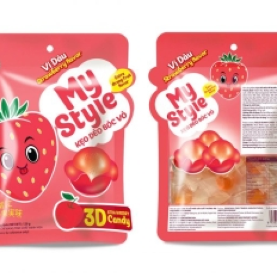 Kẹo trái cây tổng hợp dâu bóc vỏ 120g
