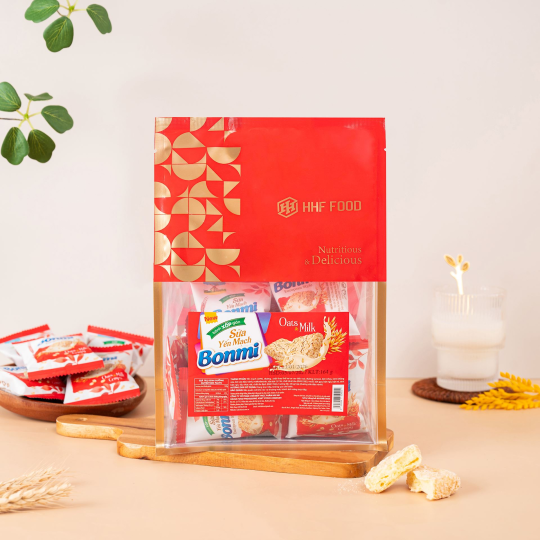 Bánh xốp giòn sữa yến mạch BONMI 180g